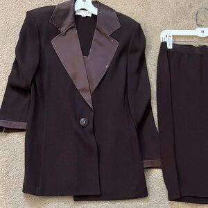 St. John Black and Brown Blazer